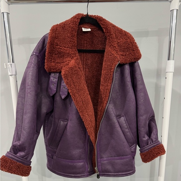 Urban Outfitters Jackets & Blazers - Women's Purple Jacket with wine color inside
from urban outfitters coat size Lg
